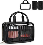 Classify your lip products better with visible material. Removing the lipstick organizer board, you can use it as a regular clear makeup bag, toiletry bag, small cute travel bag, mini hair bag, medical bag, pencil bag, tool bag.